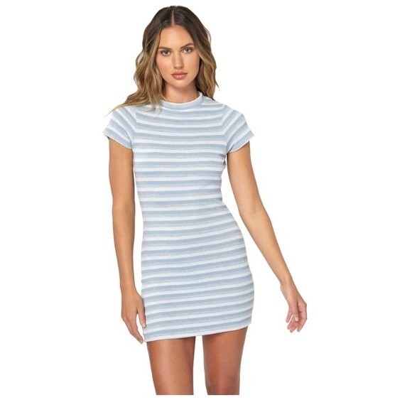 NWOT O'Neill Zachely Stripe Dress. Size Large - Picture 1 of 11